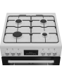 Beko EDG6231W 60cm Twin Cavity Gas Cooker with Enamel Hob - White