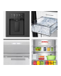 Hisense RQ5P470SYFD Total No Frost Fridge Freezer Black