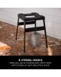 Ninja 4718J800EUUK Woodfire Universal Adjustable Stand & Side Table - Black