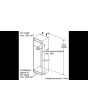 Siemens KI86NVFE0G 54.1cm 60/40 Built In Frost Free Fridge Freezer