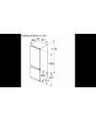 Siemens KI87VVFE0G 54.1cm 70/30 Integrated Fridge Freezer