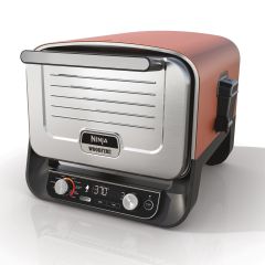 Ninja OO101UK Ninja Woodfire Outdoor Oven, Artisan Pizza Maker and BBQ Smoker - Terracotta/Steel