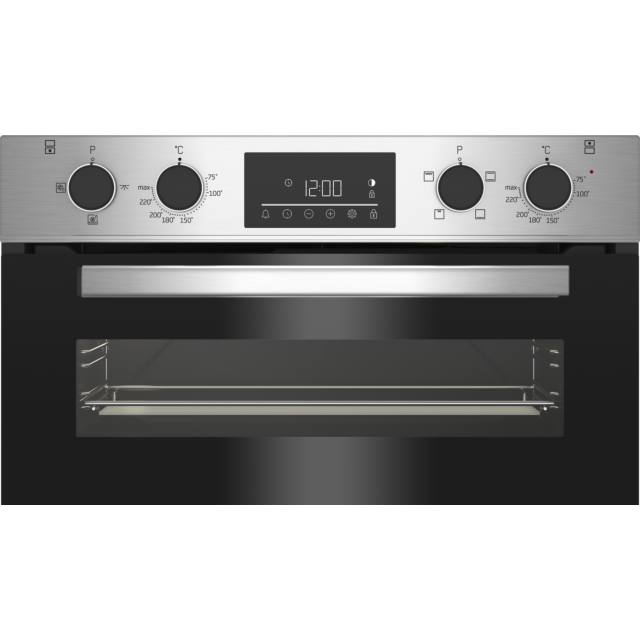 Beko CTFY22309X 59.4cm Built under Electric Double Oven - Stainless Steel