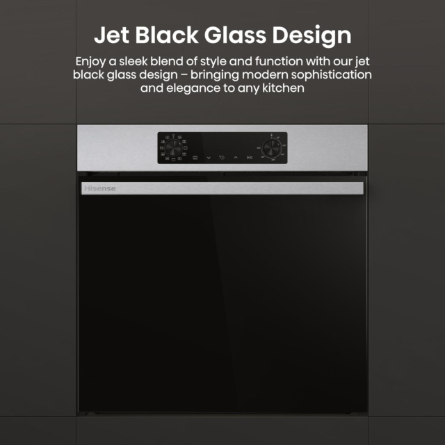 Hisense BI622AXPGUK Built In Electric Oven 59.5cm Black Steel