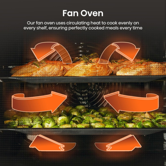 Hisense BI622AXPGUK Built In Electric Oven 59.5cm Black Steel