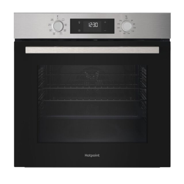 Hotpoint HOEU25CZXUK 59.5cm Built In Electric Single Oven - Stainless Steel