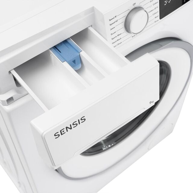 Sensis WMF01914AW 9kg 1400 Spin Washing Machine - White