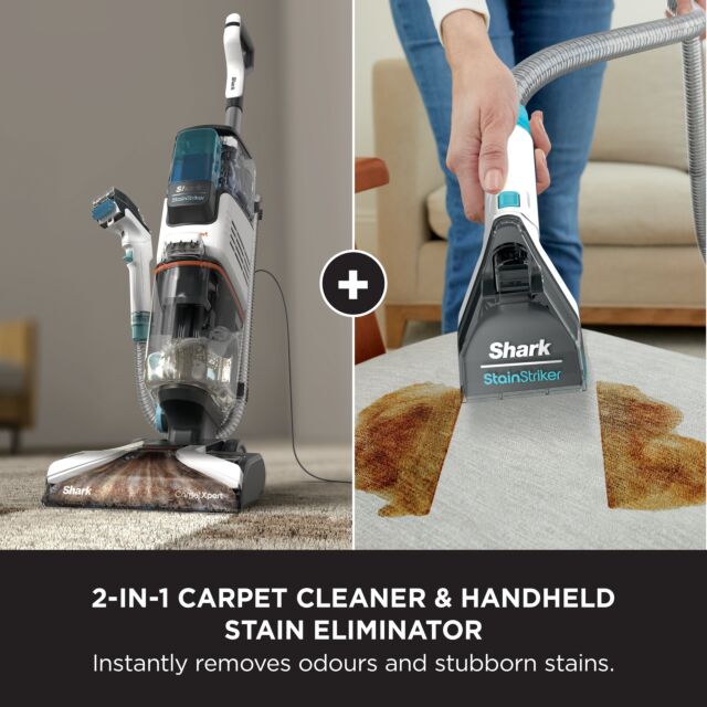 Shark EX200UK CarpetXpert Deep Carpet Cleaner with Built-In StainStriker - Rotator White