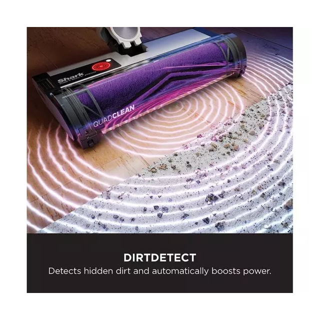 Shark IW3510UK Shark Detect Pro Cordless Vacuum Cleaner Auto-Empty System 1.3L - 60 Minutes Run Time - White/Ash Purple