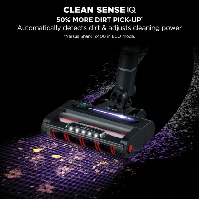 Shark IZ420UKT Stratos Cordless Stick Vacuum Cleaner - 120 Minutes Run Time - Silver