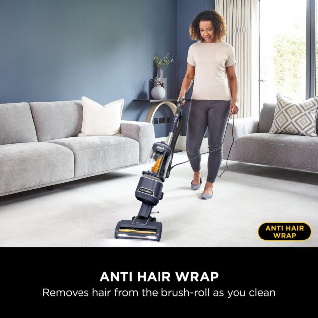 Shark NZ691UK Anti Hair Wrap Upright Vacuum Cleaner with Lift-Away - Royal Grey
