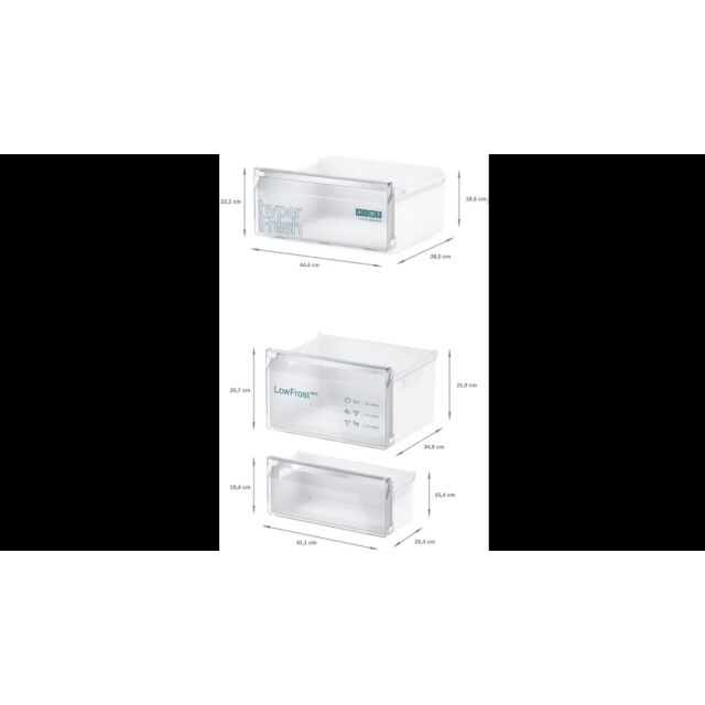 Siemens KI87VVFE0G 54.1cm 70/30 Integrated Fridge Freezer